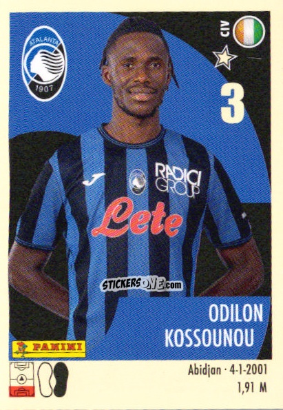 Sticker Odilon Kossounou - Calciatori 2024-2025 n. 12 - Panini