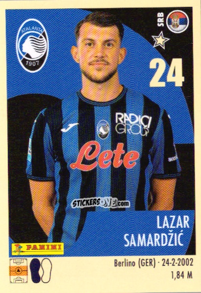 Sticker Lazar Samardžić - Calciatori 2024-2025 n. 19 - Panini