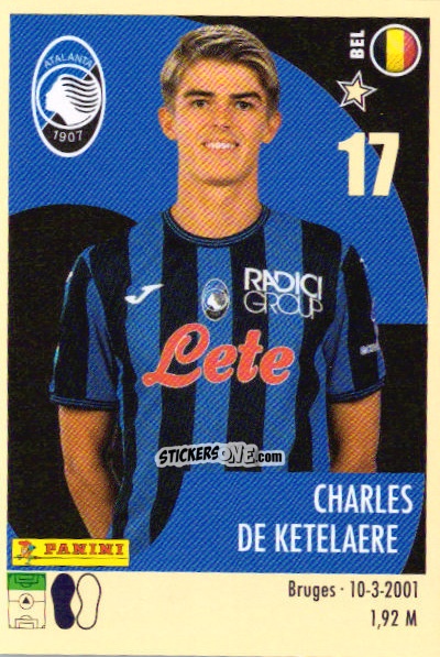 Sticker Charles De Ketelaere - Calciatori 2024-2025 n. 21 - Panini
