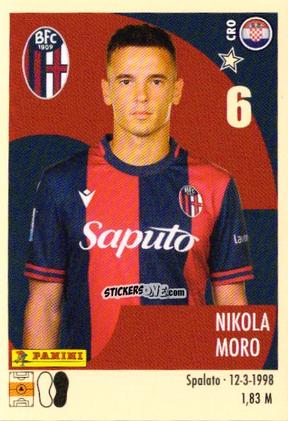 Sticker Nikola Moro - Calciatori 2024-2025 n. 45 - Panini