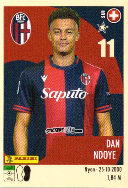 Sticker Dan Ndoye - Calciatori 2024-2025 n. 49 - Panini