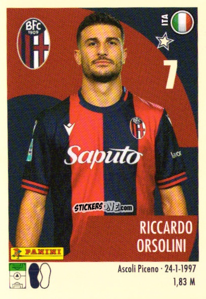Sticker Riccardo Orsolini - Calciatori 2024-2025 n. 51 - Panini