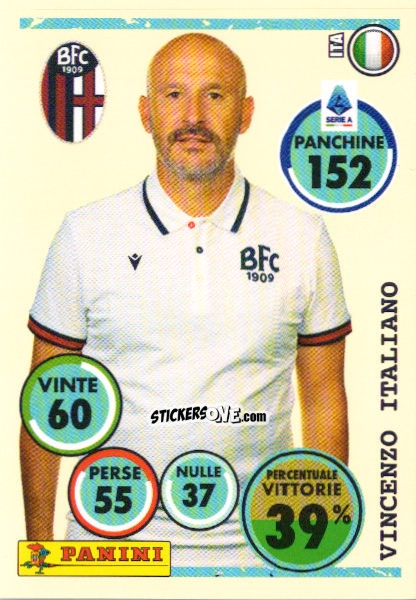Sticker Vincenzo Italiano (Allenatore) - Calciatori 2024-2025 n. 52 - Panini