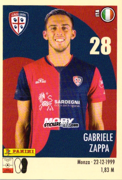 Sticker Gabriele Zappa - Calciatori 2024-2025 n. 64 - Panini