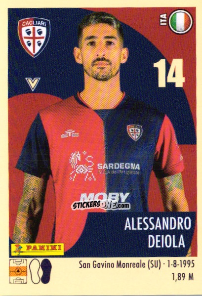 Sticker Alessandro Deiola - Calciatori 2024-2025 n. 72 - Panini