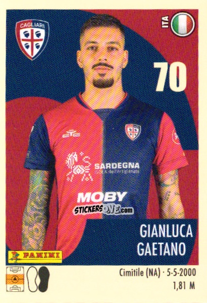 Sticker Gianluca Gaetano - Calciatori 2024-2025 n. 73 - Panini