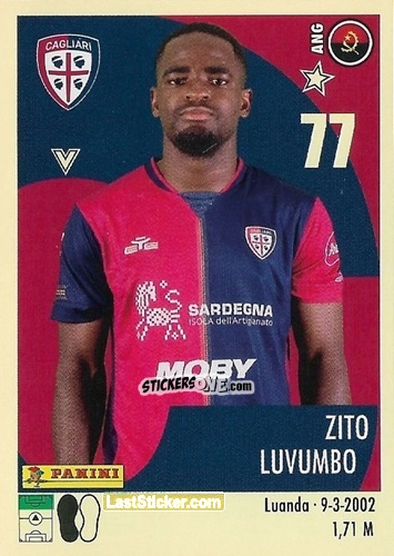 Sticker Zito Luvumbo - Calciatori 2024-2025 n. 77 - Panini