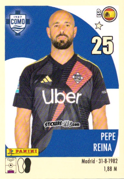 Sticker Pepe Reina - Calciatori 2024-2025 n. 87 - Panini