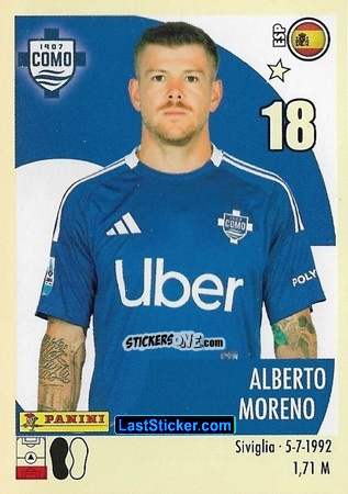 Sticker Alberto Moreno - Calciatori 2024-2025 n. 90 - Panini