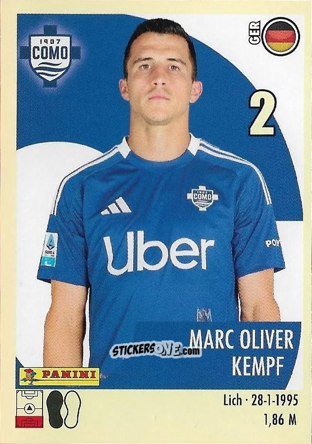 Sticker Marc-Oliver Kempf - Calciatori 2024-2025 n. 91 - Panini