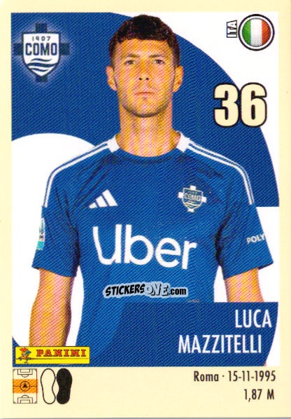Sticker Luca Mazzitelli - Calciatori 2024-2025 n. 96 - Panini