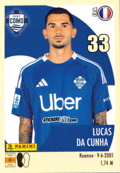 Sticker Lucas Da Cunha - Calciatori 2024-2025 n. 98 - Panini