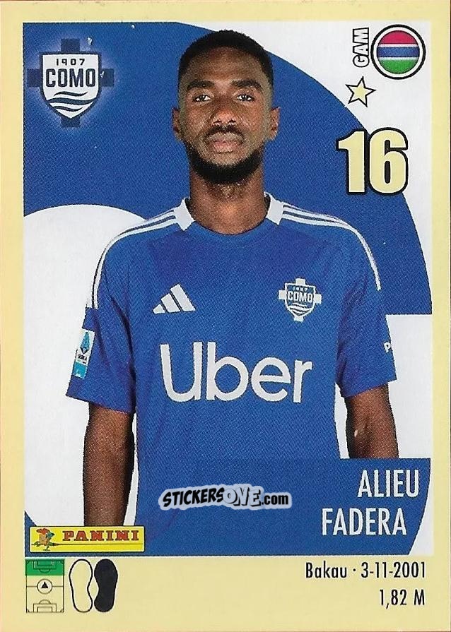 Cromo Alieu Fadera - Calciatori 2024-2025 n. 102 - Panini