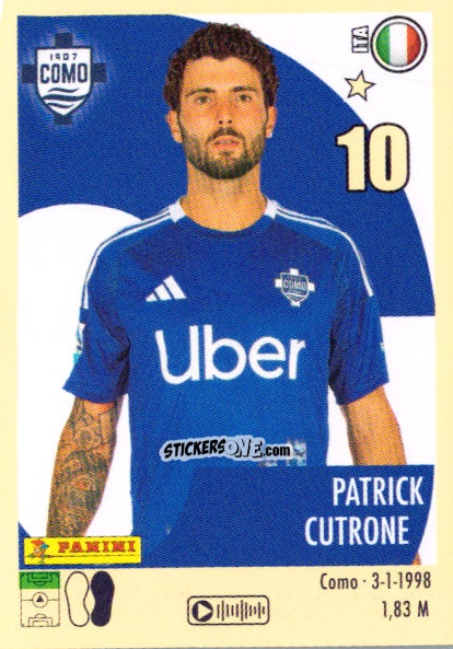 Sticker Patrick Cutrone - Calciatori 2024-2025 n. 104 - Panini