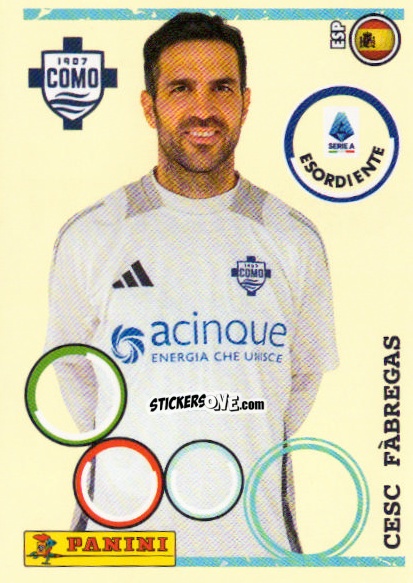 Sticker Cesc Fabregas (Allenatore) - Calciatori 2024-2025 n. 106 - Panini