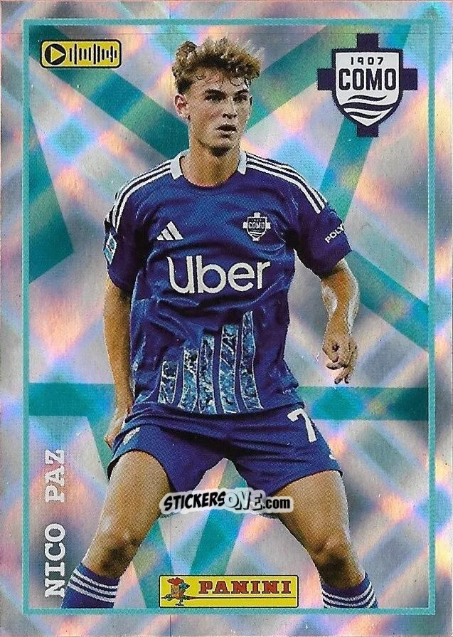 Sticker Nico Paz (Stars) - Calciatori 2024-2025 n. 110 - Panini