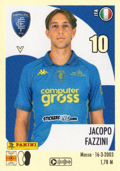 Sticker Jacopo Fazzini - Calciatori 2024-2025 n. 125 - Panini