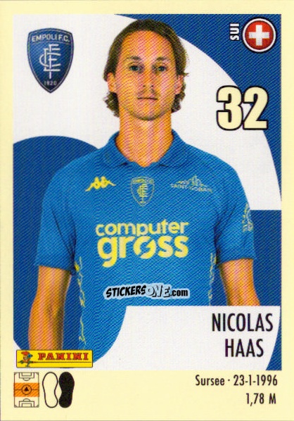 Sticker Nicolas Haas - Calciatori 2024-2025 n. 127 - Panini