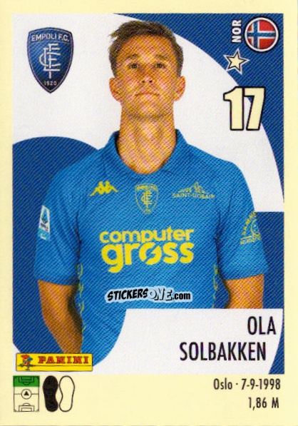 Sticker Ola Solbakken - Calciatori 2024-2025 n. 129 - Panini