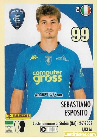 Sticker Sebastiano Esposito - Calciatori 2024-2025 n. 130 - Panini