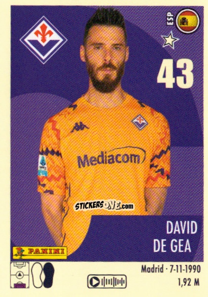 Sticker David De Gea - Calciatori 2024-2025 n. 140 - Panini