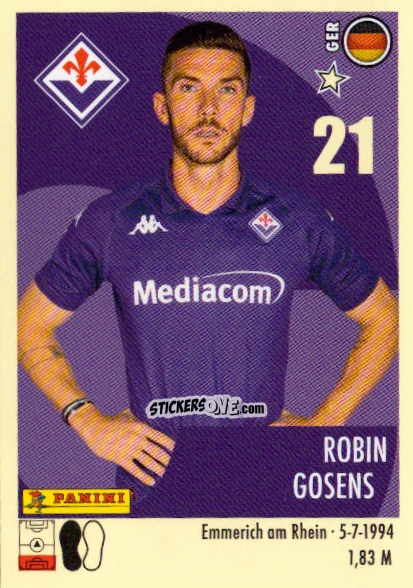 Sticker Robin Gosens - Calciatori 2024-2025 n. 142 - Panini