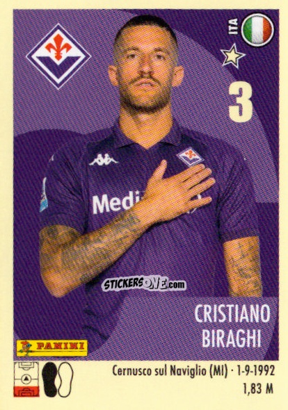 Sticker Cristiano Biraghi - Calciatori 2024-2025 n. 145 - Panini
