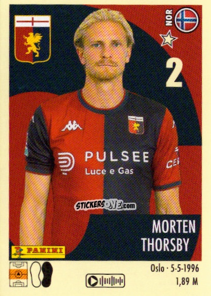 Sticker Morten Thorsby - Calciatori 2024-2025 n. 178 - Panini