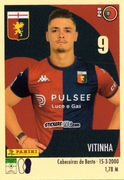 Sticker Vitinha - Calciatori 2024-2025 n. 185 - Panini