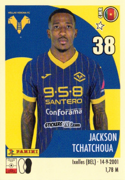 Sticker Jackson Tchatchoua - Calciatori 2024-2025 n. 203 - Panini
