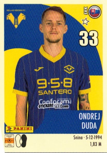 Sticker Ondrej Duda - Calciatori 2024-2025 n. 204 - Panini