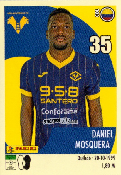Sticker Daniel Mosquera - Calciatori 2024-2025 n. 211 - Panini
