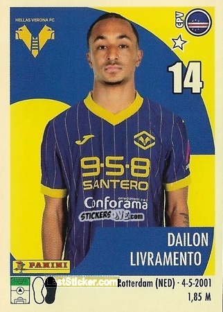 Sticker Dailon Livramento - Calciatori 2024-2025 n. 212 - Panini