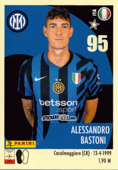 Sticker Alessandro Bastoni - Calciatori 2024-2025 n. 223 - Panini