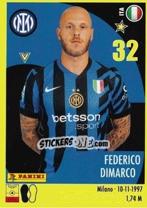 Sticker Federico Dimarco - Calciatori 2024-2025 n. 225 - Panini