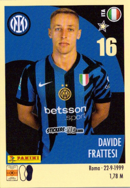 Sticker Davide Frattesi - Calciatori 2024-2025 n. 234 - Panini