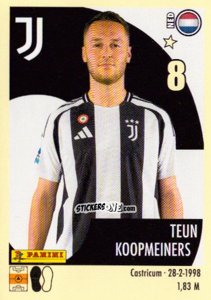 Sticker Teun Koopmeiners - Calciatori 2024-2025 n. 260 - Panini