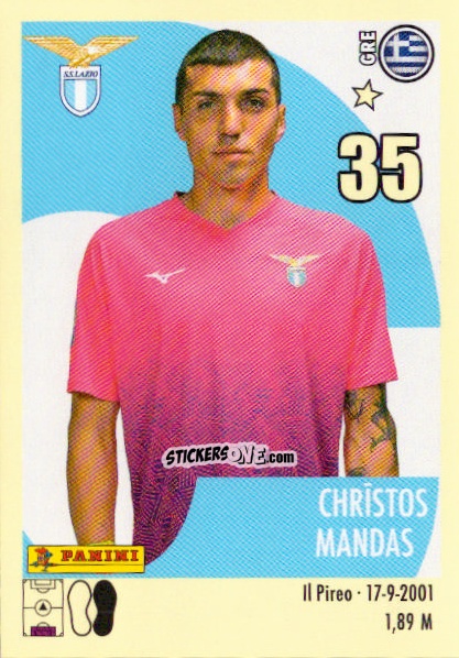 Cromo Chrístos Mandás - Calciatori 2024-2025 n. 276 - Panini