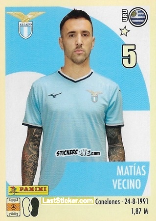 Sticker Matías Vecino - Calciatori 2024-2025 n. 286 - Panini