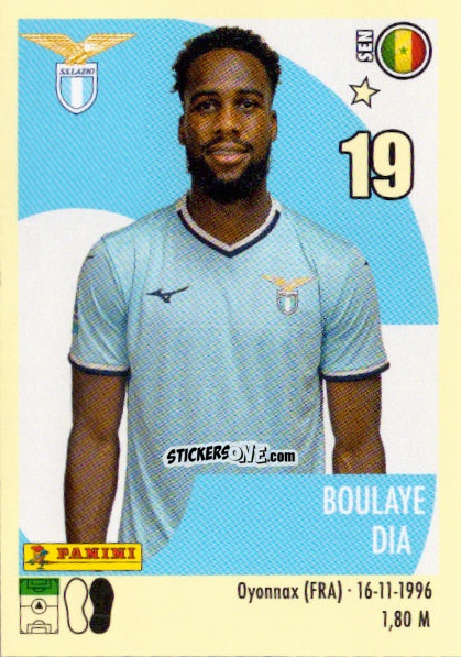 Sticker Boulaye Dia - Calciatori 2024-2025 n. 293 - Panini