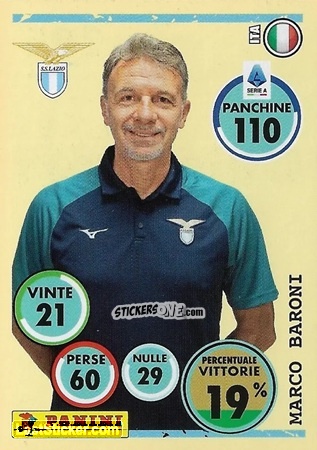 Sticker Marco Baroni (Allenatore) - Calciatori 2024-2025 n. 295 - Panini