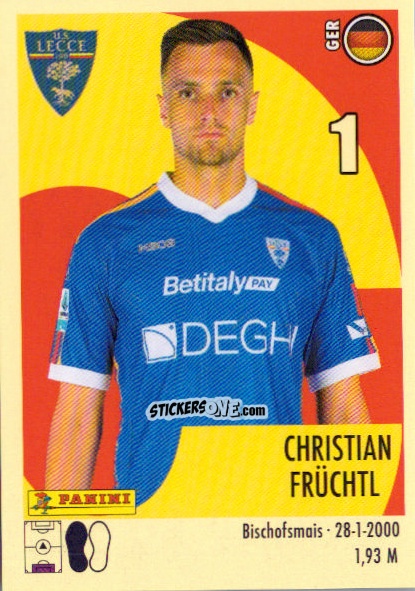 Sticker Christian Früchtl - Calciatori 2024-2025 n. 303 - Panini