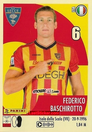 Figurina Federico Baschirotto - Calciatori 2024-2025 n. 305 - Panini