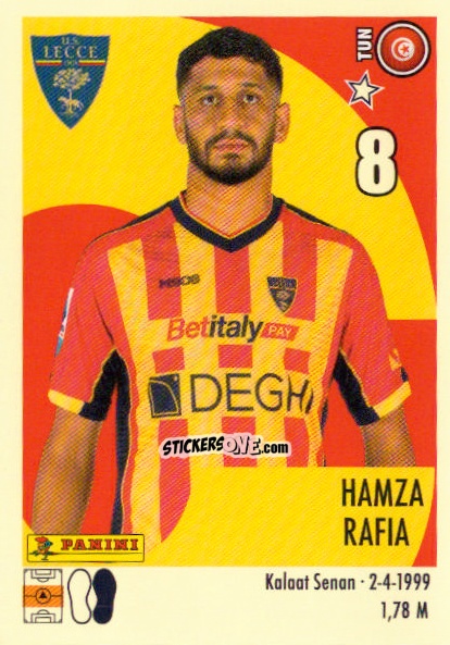 Sticker Hamza Rafia - Calciatori 2024-2025 n. 313 - Panini