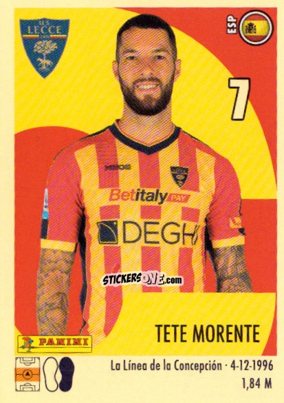 Sticker Tete Morente - Calciatori 2024-2025 n. 316 - Panini