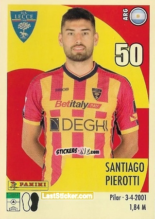 Sticker Santiago Pierotti - Calciatori 2024-2025 n. 318 - Panini
