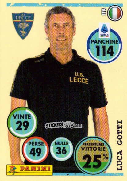 Sticker Luca Gotti (Allenatore) - Calciatori 2024-2025 n. 322 - Panini