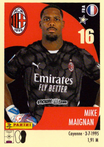 Sticker Mike Maignan - Calciatori 2024-2025 n. 329 - Panini
