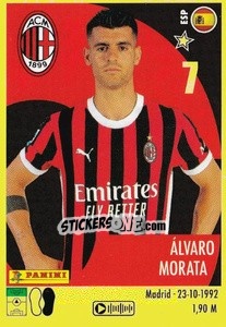 Sticker Álvaro Morata - Calciatori 2024-2025 n. 344 - Panini