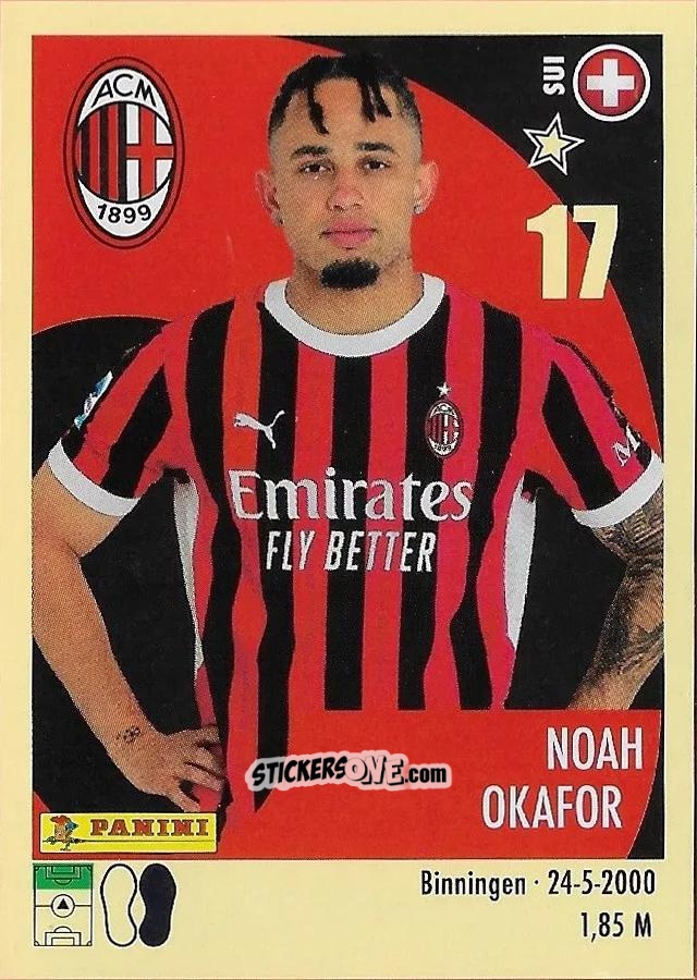 Figurina Noah Okafor - Calciatori 2024-2025 n. 345 - Panini